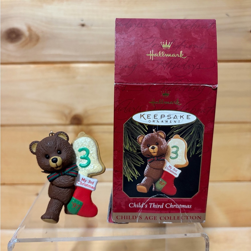 Vintage Hallmark Childs Age Collection Ornaments - Age 1 - 5 - Picture 4 of 7